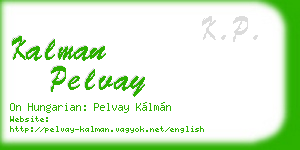kalman pelvay business card